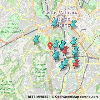 Mappa Via Ottavio Gasparri, 00151 Roma RM, Italia (1.72529)