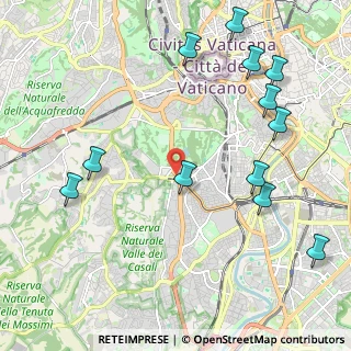 Mappa Via Ottavio Gasparri, 00151 Roma RM, Italia (2.73833)