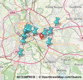 Mappa Via Ceccano, 00172 Roma RM, Italia (5.97636)