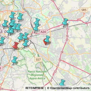 Mappa Via Ceccano, 00172 Roma RM, Italia (6.3645)