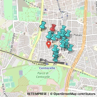 Mappa Via Ferentino, 00172 Roma RM, Italia (0.33)