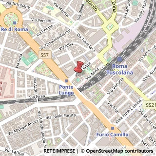 Mappa Via Gela, 14, 00182 Roma, Roma (Lazio)