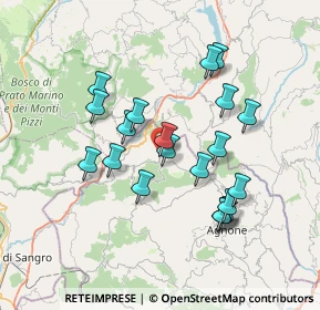 Mappa Viale Europa, 86080 Pescopennataro IS, Italia (6.968)