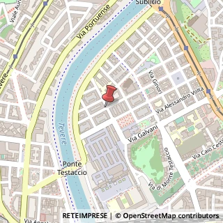 Mappa Via Beniamino Franklin,  9, 00153 Roma, Roma (Lazio)
