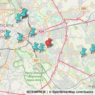 Mappa Via Marsilio Cagnati, 00172 Roma RM, Italia (5.5725)