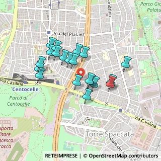 Mappa Via Pier Andrea Saccardo, 00172 Roma RM, Italia (0.39)