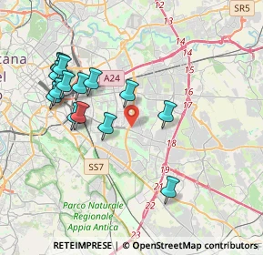 Mappa Via Marsilio Cagnati, 00172 Roma RM, Italia (4.11867)