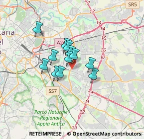 Mappa Via Marsilio Cagnati, 00172 Roma RM, Italia (2.2525)