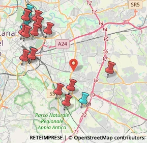 Mappa Via Marsilio Cagnati, 00172 Roma RM, Italia (5.62944)