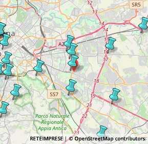 Mappa Via Marsilio Cagnati, 00172 Roma RM, Italia (6.39833)