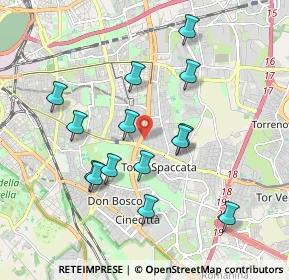 Mappa Via Pier Andrea Saccardo, 00172 Roma RM, Italia (1.91214)