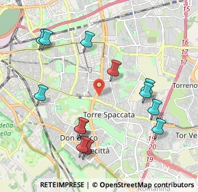 Mappa Via Marsilio Cagnati, 00172 Roma RM, Italia (2.29923)