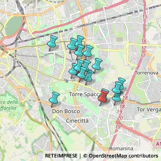 Mappa Via Pier Andrea Saccardo, 00172 Roma RM, Italia (1.36471)