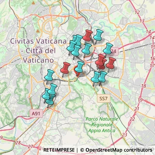 Mappa Via Vescia, 00183 Roma RM, Italia (3.12737)