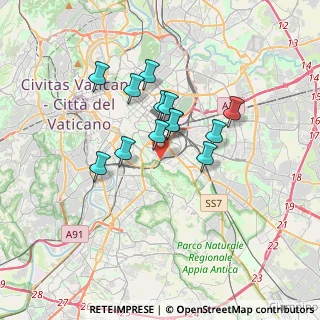 Mappa Via Vescia, 00183 Roma RM, Italia (2.78385)