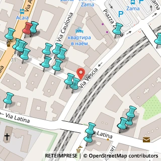 Mappa Via Vescia, 00183 Roma RM, Italia (0.084)
