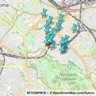Mappa Via Vescia, 00183 Roma RM, Italia (0.706)