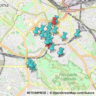 Mappa Via Vescia, 00183 Roma RM, Italia (0.749)