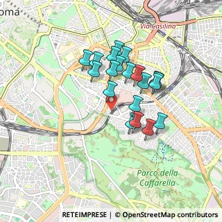 Mappa Via Vescia, 00183 Roma RM, Italia (0.7605)