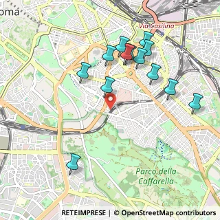 Mappa Via Vescia, 00183 Roma RM, Italia (1.08)