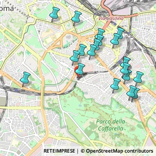Mappa Via Vescia, 00183 Roma RM, Italia (1.184)
