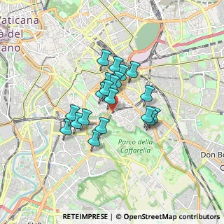 Mappa Via Vescia, 00183 Roma RM, Italia (1.2785)