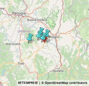 Mappa Via Colle Allodola, 06031 Bevagna PG, Italia (54.36071)