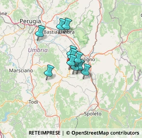 Mappa Via Colle Allodola, 06031 Bevagna PG, Italia (8.00273)