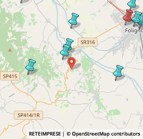 Mappa Via Colle Allodola, 06031 Bevagna PG, Italia (7.308)