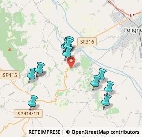 Mappa Via Colle Allodola, 06031 Bevagna PG, Italia (3.59231)