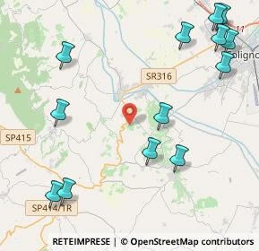 Mappa Via Colle Allodola, 06031 Bevagna PG, Italia (5.74923)