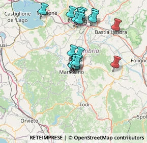 Mappa Via Fratelli Briziarelli, 06055 Marsciano PG, Italia (13.76833)