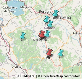 Mappa Via Fratelli Briziarelli, 06055 Marsciano PG, Italia (10.68357)