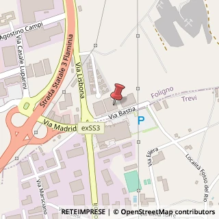 Mappa SS 3 Flaminia KM 147 c/o Retail Park Piazza Umbra, 06034 Foligno PG, Italia, 06034 Foligno, Perugia (Umbria)