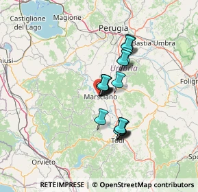 Mappa Via Marcurischio Primo, 06055 Marsciano PG, Italia (9.572)