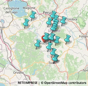 Mappa SS317, 06055 Marsciano PG, Italia (11.286)