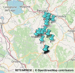 Mappa Piazza Giuseppe Fornasa, 06055 Marsciano PG, Italia (11.254)