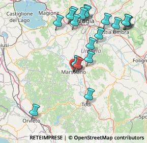 Mappa Piazza Giuseppe Fornasa, 06055 Marsciano PG, Italia (17.798)