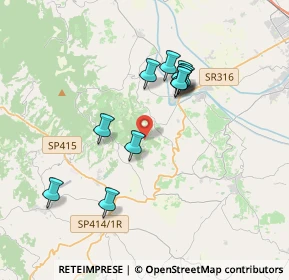 Mappa Loc. Pian di boccio, 06031 Bevagna PG, Italia (3.36818)