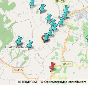 Mappa Via Pian di Boccio, 06031 Bevagna PG, Italia (2.3085)
