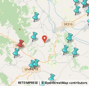Mappa Via Pian di Boccio, 06031 Bevagna PG, Italia (6.921)