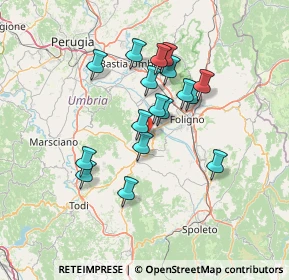 Mappa Via Pian di Boccio, 06031 Bevagna PG, Italia (12.11176)