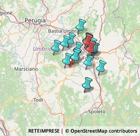 Mappa Via Pian di Boccio, 06031 Bevagna PG, Italia (9.5845)