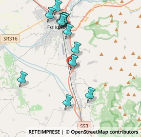 Mappa Via Casale Elvira, 06034 Foligno PG, Italia (4.31385)