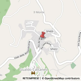 Mappa Via del Monte, 14, 06035 Gualdo Cattaneo, Perugia (Umbria)