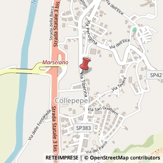 Mappa Via tiberina - collepepe, 06050 Collazzone, Perugia (Umbria)
