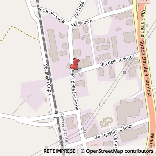 Mappa Via delle Industrie, 16, 06034 Foligno, Perugia (Umbria)