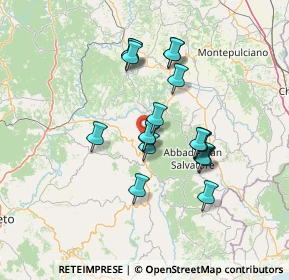 Mappa Localita' Case Sparse Sor Checco, 58038 Seggiano GR, Italia (12.125)