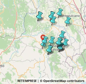 Mappa Localita' Case Sparse Sor Checco, 58038 Seggiano GR, Italia (13.1385)