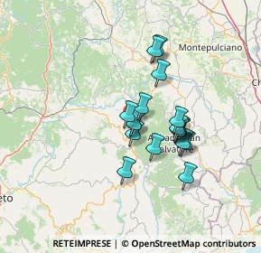 Mappa Localita' Case Sparse Sor Checco, 58038 Seggiano GR, Italia (10.62611)